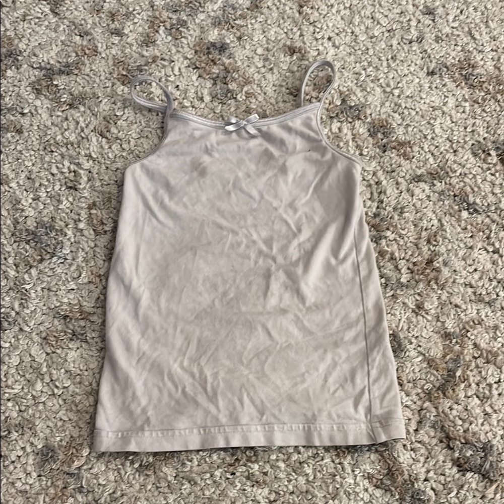 SO Cream Fitted Sleeveless Camisole Top